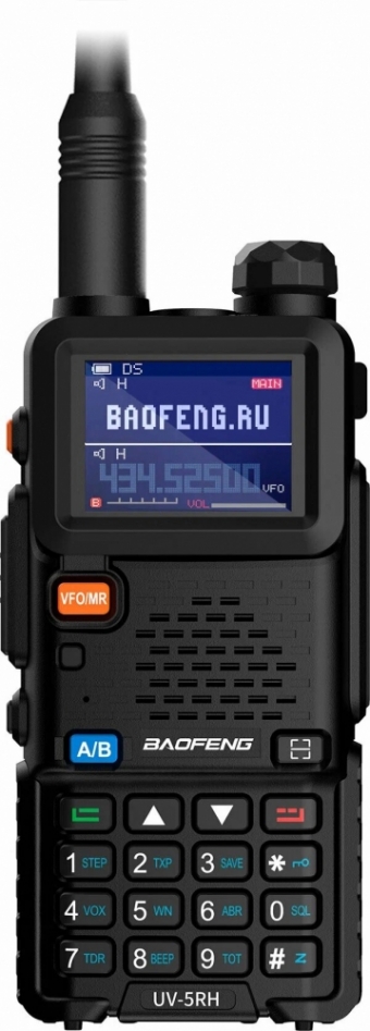 Рация BAOFENG UV-5RH 10 W для охоты и рыбалки / USB type-C / цветной дисплей
