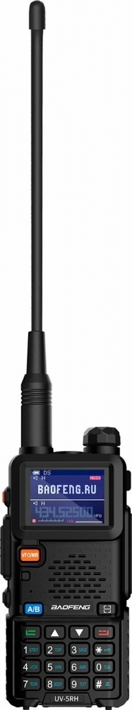 Рация BAOFENG UV-5RH 10 W для охоты и рыбалки / USB type-C / цветной дисплей