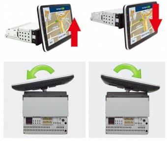Универсальная магнитола Canbox с поворотным экраном M-Line 7912 Android 10 (4G-SIM, 2/32, DSP, QLed)