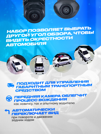 Камера системы кругового обзора Degree, 360 Degrees, 1080р, 4 шт