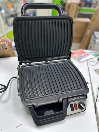 Электрогриль 3в1 Tefal Health Grill GC306012 со съемными антипригарными пластинами, стальной/ черный