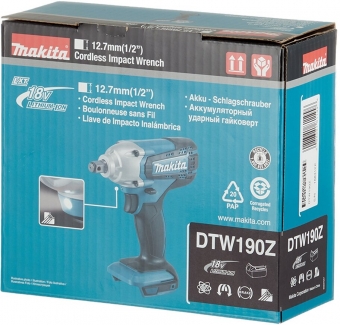 Гайковерт аккумуляторный ударный Makita DTW190Z LXT