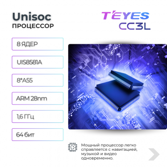 Магнитола TEYES CC3L 4/64ГБ 10 дюймов-без переходной рамки! (ISO+активация голосового управления В подарок!)