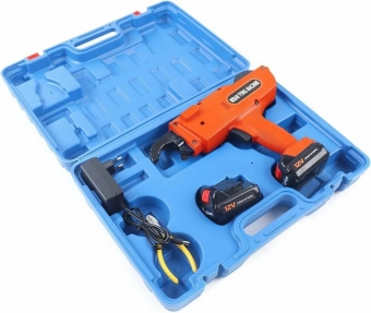 Пистолет для вязки арматуры, полностью автоматическая перезаряжаемая машина для обвязки стальной проволокой Двойная батарея емкостью 4500 Амч.