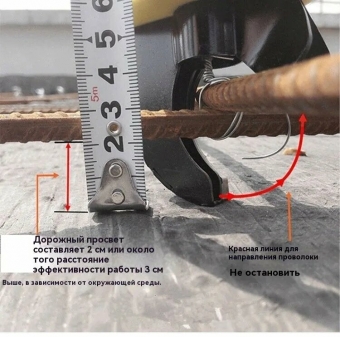 Пистолет для вязки арматуры, полностью автоматическая перезаряжаемая машина для обвязки стальной проволокой Двойная батарея емкостью 4500 Амч.