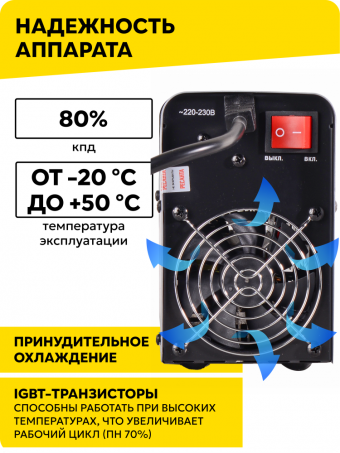 Сварочный аппарат, Ресанта, инверторный, 190А, ММА, САИ 190к (компакт)