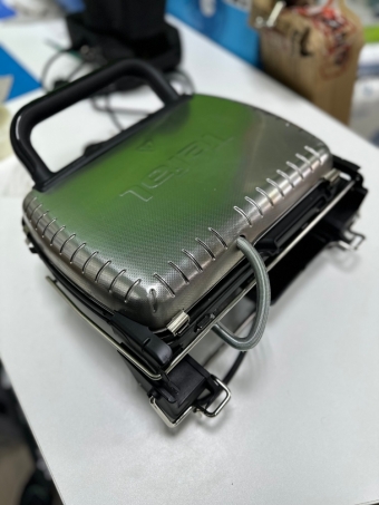 Электрогриль 3в1 Tefal Health Grill GC306012 со съемными антипригарными пластинами, стальной/ черный