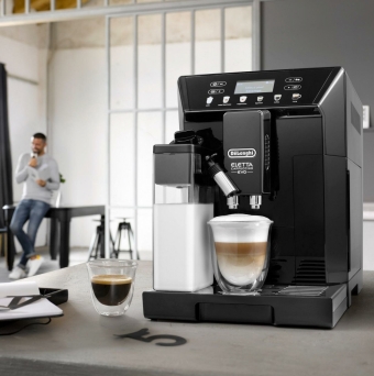 Кофемашина DeLonghi ECAM46.860. B Eletta Capuccino EVO цвет черный мощность 1450 Вт