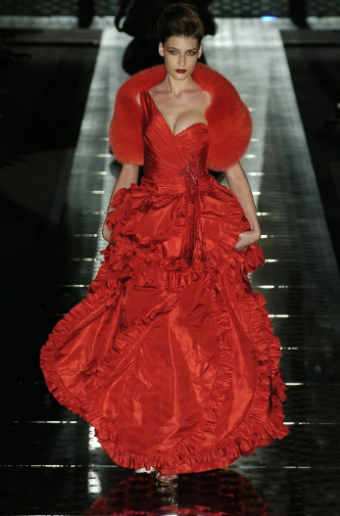 Valentino Haute Couture Red Dress