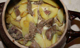 Тушеная картошка с мясом