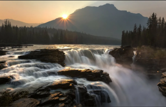 Горный водопад