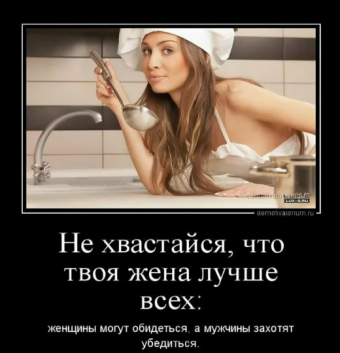 Демотиваторы про прикольные действия жены