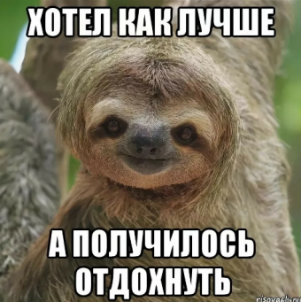Демотиваторы про ленивца