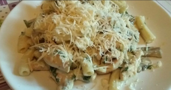 Как приготовить спагетти в сливочном соусе с курицей