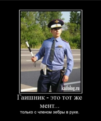 Демотиватор про ГИБДД