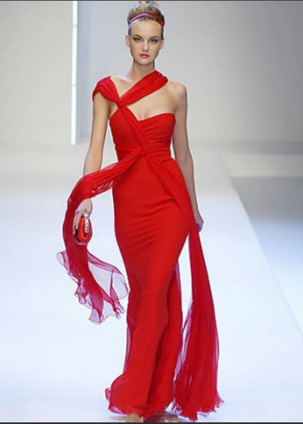 Valentino Haute Couture Red Dress