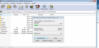 Установка Windows 7 с флешки, через архиватор WinRAR