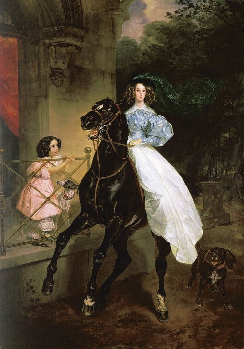 Картина «Всадница» была написана Карлом Брюлловым по заказу графини Юлии Самойловой в 1832 году. В каком городе это произошло?