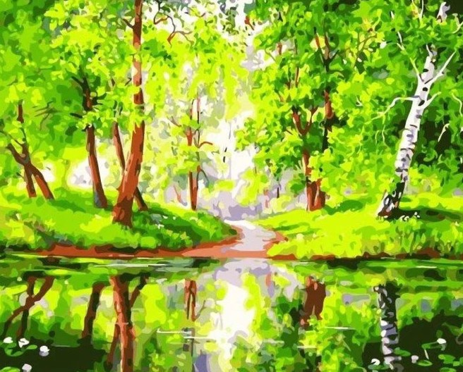 Как называется вид старинной русской росписи деревянной посуды и мебели, для которой характерны яркие цвета: красный, жёлтый, оранжевый и немного зелёный и голубой?