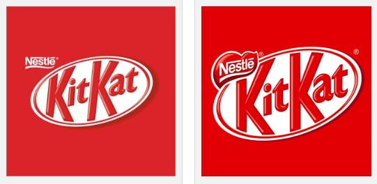 На каком изображении помещен правильный логотип шоколадный батончик KitKat?