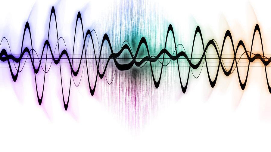 Звук. Звуковая волна. Звук картинка. Радужная звуковая волна.