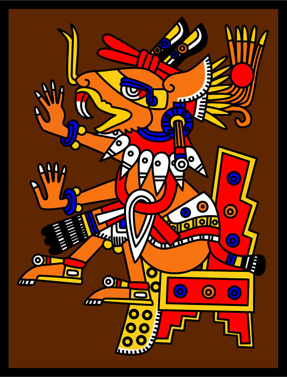  Чему покровительствовал ацтекский бог Уэуэкойотль, изображавшийся в виде танцующего койота с человеческими руками и ногами?