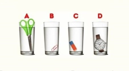 В каком стакане воды больше?