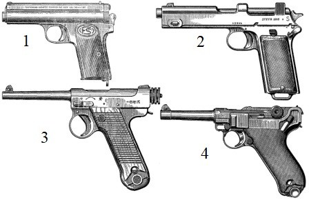 У какого из перечисленных пистолетов автоматика основана на отдаче при длинном ходе ствола?