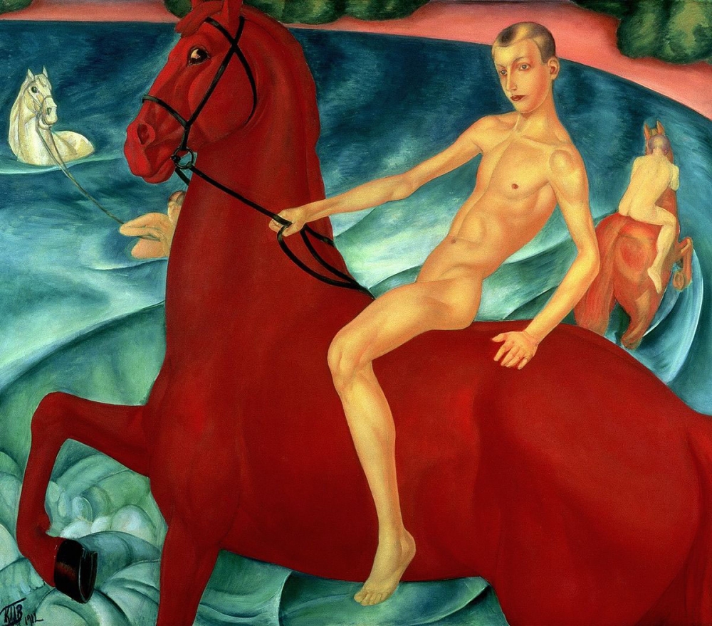 Кто написал картину «Купание красного коня»?