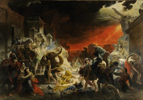 Это одна из самых известных и впечатляющих картин русского художника Карла Брюллова. Что послужило причиной трагического события изображённого на этом полотне?