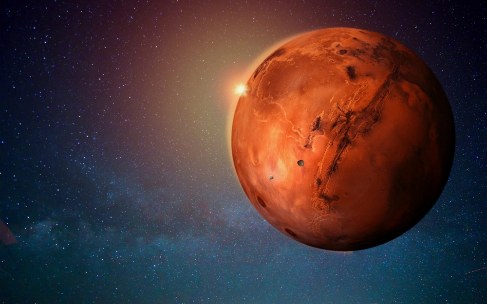 Какой основной компонент атмосферы Марса?