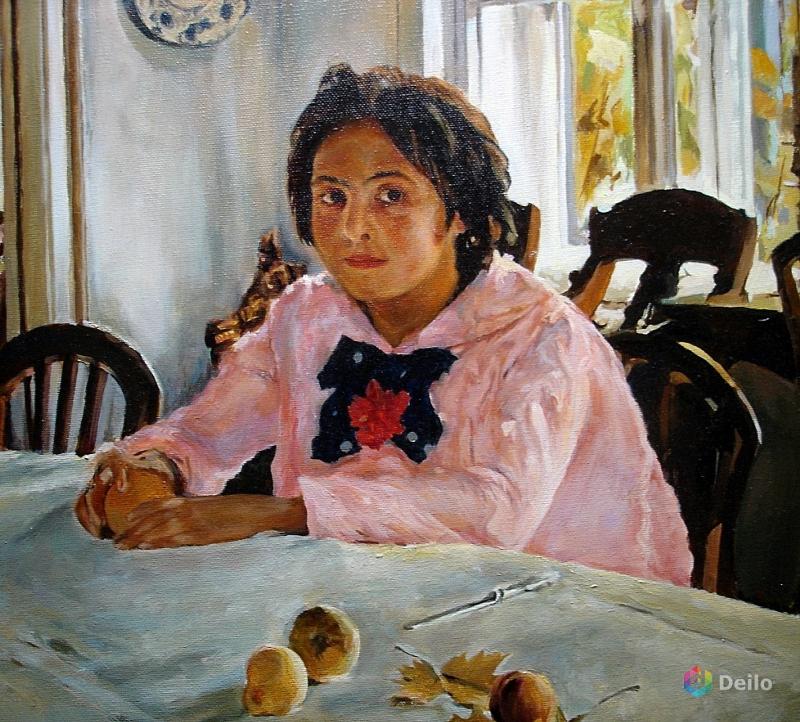 Кто был хозяином усадьбы, где в 1887 году была написана знаменитая картина Валентина Серова «Девочка с персиками»?
