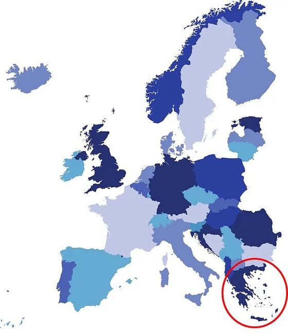 Поехали! Какая европейская страна отмечена на карте?