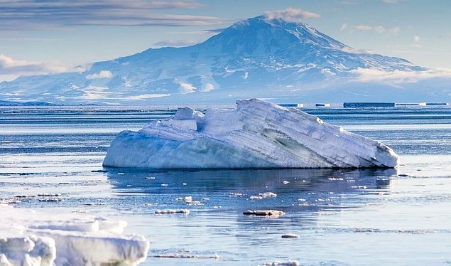 Какой континент полностью покрыт льдом?