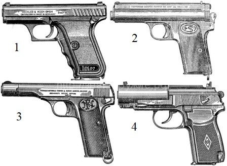 Какой из этих пистолетов предназначен для малошумной стрельбы?