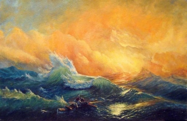 Известный русский художник, писавший море?