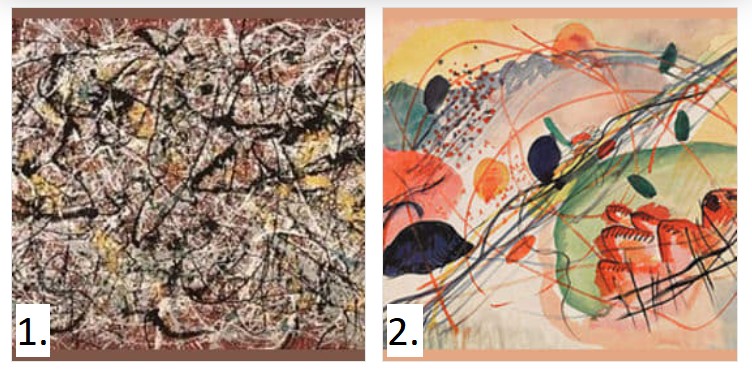 Какая из этих картин написана Джексоном Поллоком?