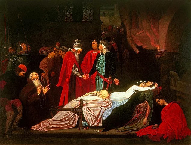 Какая из этих семей не упоминается в шекспировской пьесе «Ромео и Джульетта»?