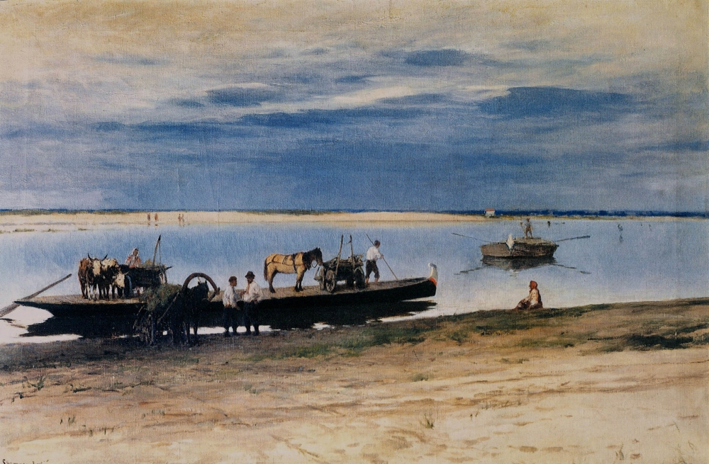 Пороги на какой реке запечатлены на картине Сергея Светославского?