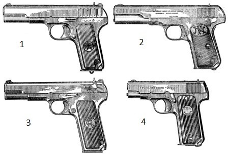 На какой картинке изображен пистолет ТТ-33?