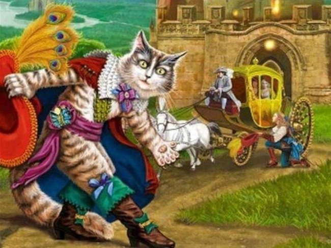 Как Кот в сапогах отрекомендовал королю своего хозяина в сказке Шарля Перро?