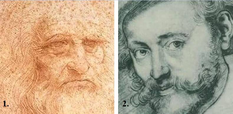 Какой из этих автопортретов приписывается Леонардо да Винчи?