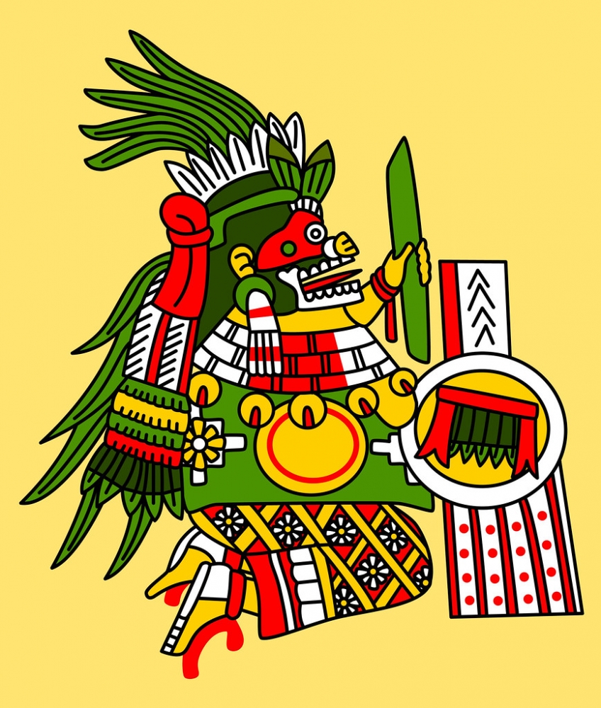По одной из легенд мать ацтекского бога Мишкоатля Сиуакоатль оставила его на перекрёстке дорог. Что она нашла вместо него вернувшись? 