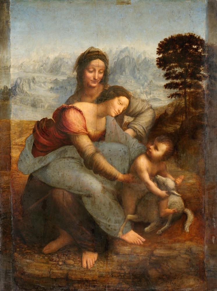 Кто написал картину «Святая Анна с Мадонной и младенцем Христом»?