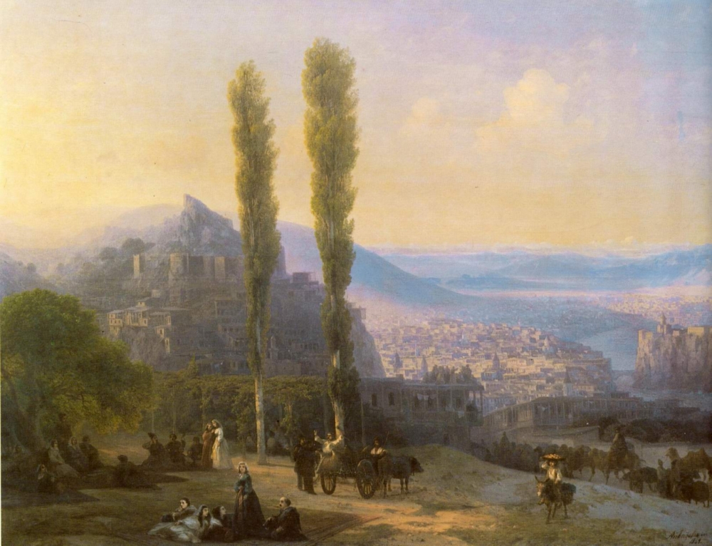 Этот пейзаж Айвазовский написал в 1869 году. Какой город на нём изображён?