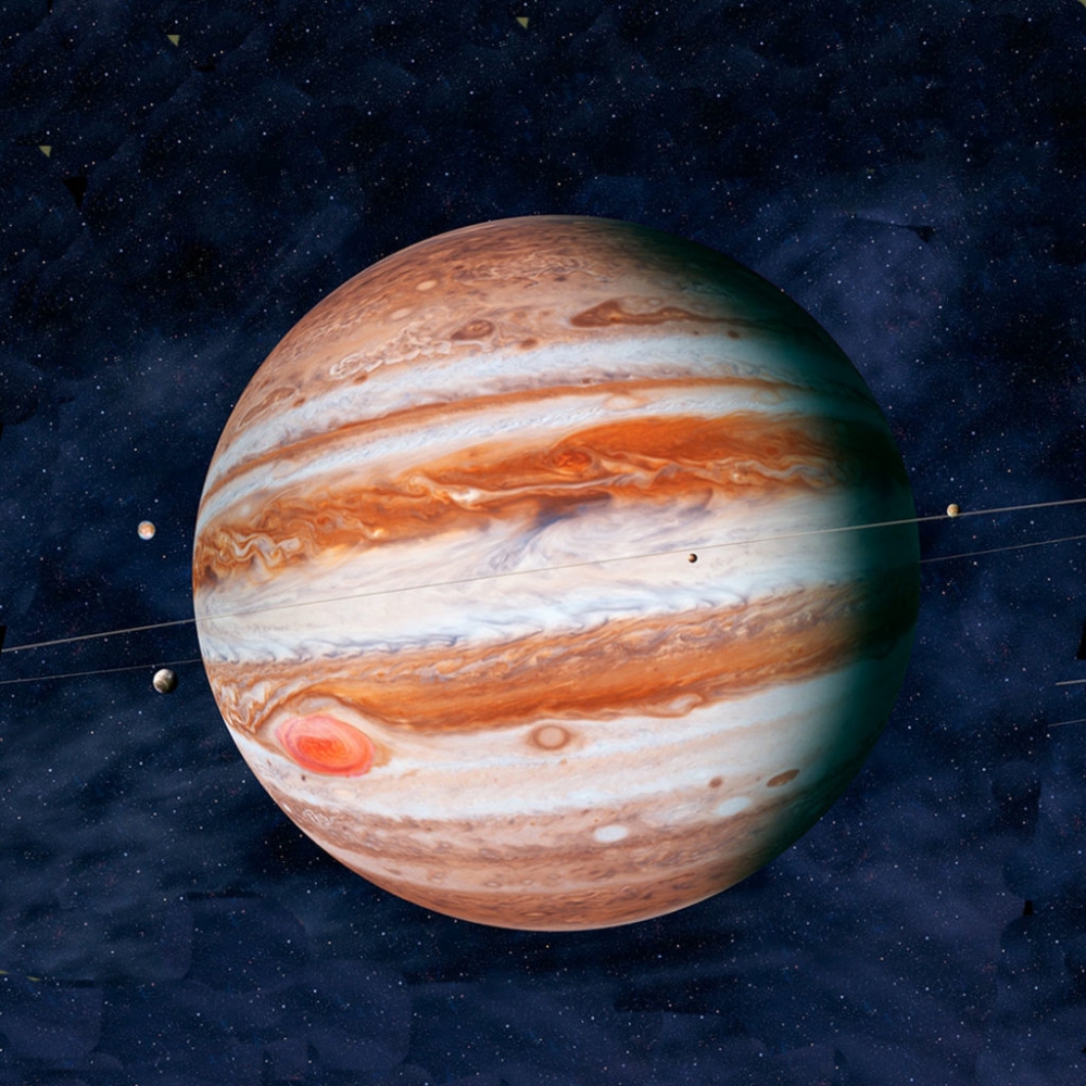 Планета Юпитер окружена атмосферой, так ли это: