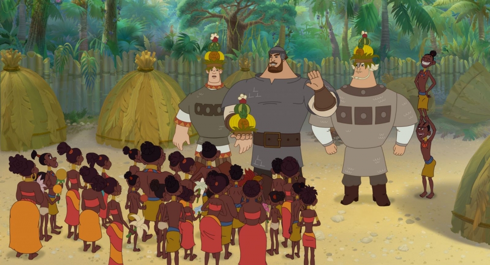  От кого богатыри спасли Негретят в мультфильме «Три богатыря на дальних берегах»?