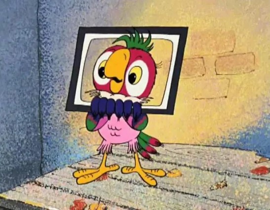 Что смотрел попугай Кеша по телевизору в «Возвращении блудного попугая»?