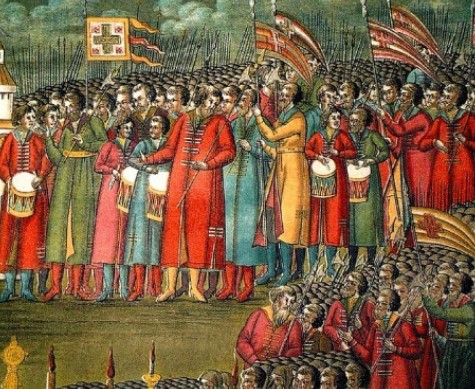 1572 год. Битва при Молодях. Князь Воротынский использовал для борьбы с татарской конницей любопытное устройство. Как оно называлось?