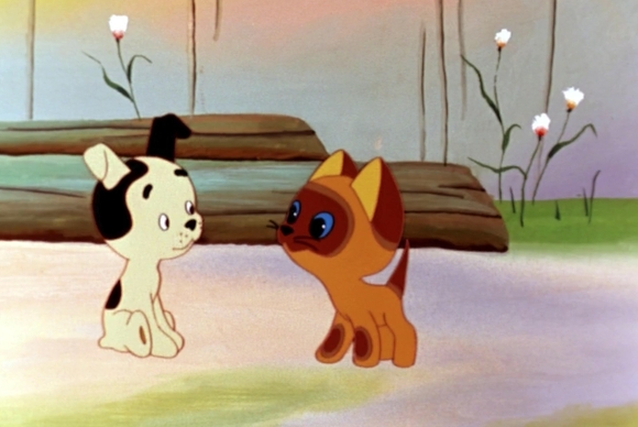 Как звали щенка из мультфильма «Котенок по имени Гав»?
